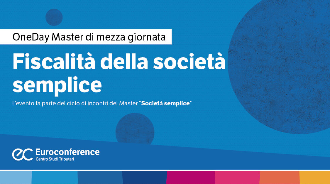 Immagine Fiscalità della società semplice | Euroconference